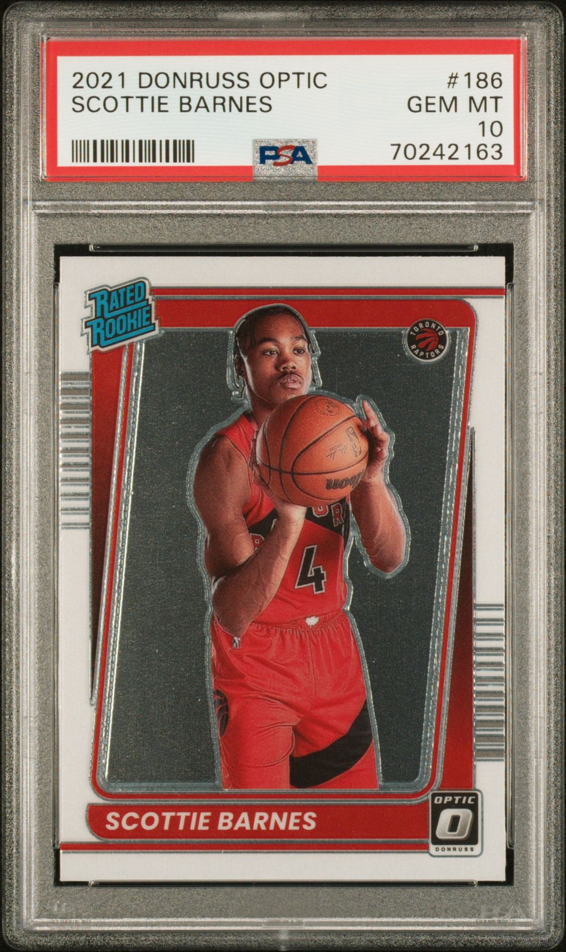 2021 Panini PANINI DONRUSS OPTIC #186 Scottie Barnes front