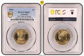 2016 $1 100 Years of Anzac MS67