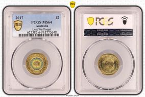 2017 $2 Lest We Forget Colorized MS64