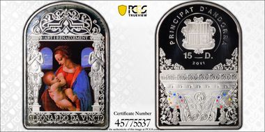 2011 15 Din Madonna Litta Leonardo da Vinci PR69DCAM