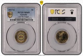 2017-C $2 Lest We Forget Colorized MS69