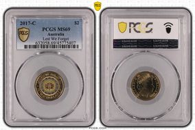 2017-C $2 Lest We Forget Colorized MS69