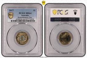 2017 $2 Remembrance Day Colorized MS64