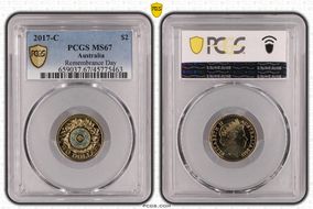 2017-C $2 Remembrance Day Colorized MS67