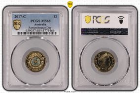 2017-C $2 Remembrance Day Colorized MS68