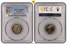 2017-C $2 Remembrance Day Colorized MS67