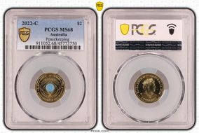 2022-C $2 Peacekeeping Colorized MS68