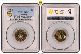 2016 $2 50 Yrs Decimal Currency MS67