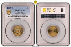 2017-C $2 Lest We Forget Colorized MS69