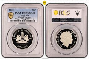 2001 50C Capital Territory PR70DCAM
