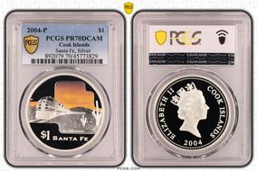 2004-P $1 Santa Fe, Silver PR70DCAM