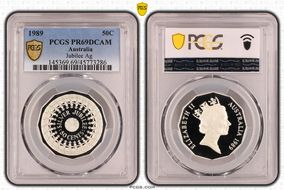 1989 50C Jubilee Ag PR69DCAM