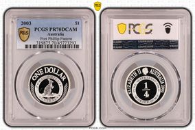2003 $1 Port Phillip Pattern PR70DCAM