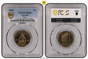2001 $1 Navy MS68