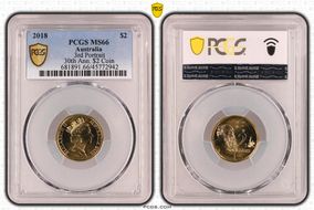 2018 $2 3rd Portrait 30th Ann. $2 Coin MS66