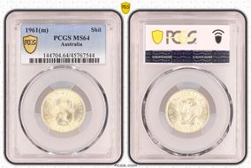 1961(m) Shil MS64
