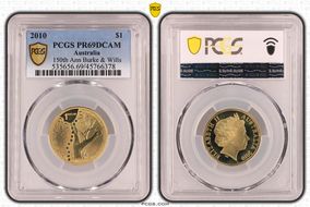2010 $1 150th Ann Burke & Wills PR69DCAM