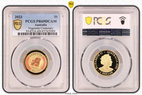 2023 $1 Vegemite Centenary Colorized PR69DCAM