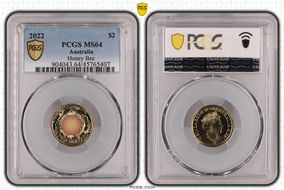 2022 $2 Honey Bee Colorized MS64