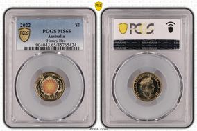 2022 $2 Honey Bee Colorized MS65