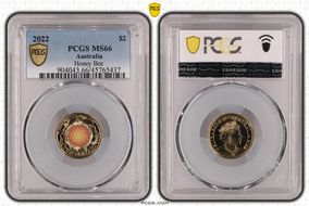 2022 $2 Honey Bee Colorized MS66