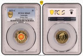 2022-C $2 Honey Bee Colorized MS69