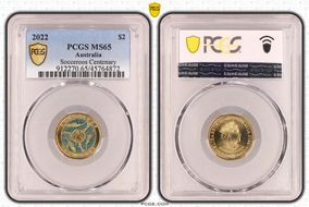 2022 $2 Socceroos Centenary MS65