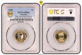 2020 $2 75th Ann End of WWII Colorized MS66