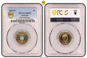 2022-C $2 Peacekeeping Colorized MS67