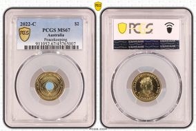 2022-C $2 Peacekeeping Colorized MS67