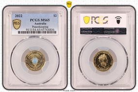 2022 $2 Peacekeeping - Colorized MS65