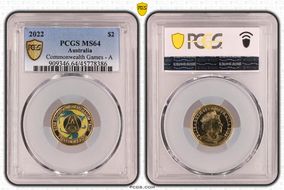 2022 $2 Commonwealth Games - A Colorized MS64