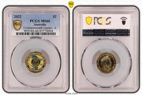 2022 $2 Commonwealth Games - A Colorized MS66