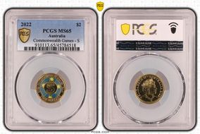 2022 $2 Commonwealth Games - S Colorized MS65