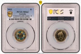 2022 $2 Commonwealth Games - S Colorized MS64