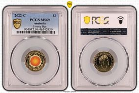 2022-C $2 Honey Bee Colorized MS69