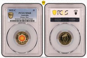 2022-C $2 Honey Bee Colorized MS68