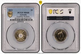 2022 $2 Frontline Workers Colorized MS68