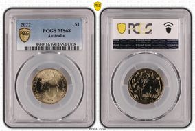 2022 $1 MS68