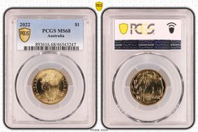 2022 $1 MS68