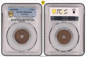 (1943) 2 Shil KM-Tn4.1 Internment Camp MS63BN