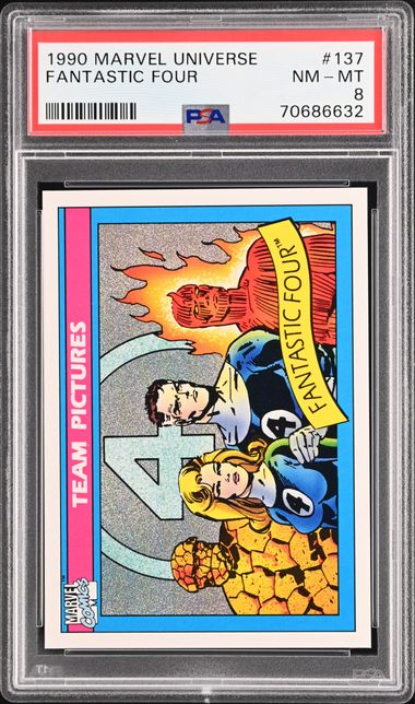 1990 Marvel Universe #137 Fantastic Four PSA 8 on Goldin Marketplace