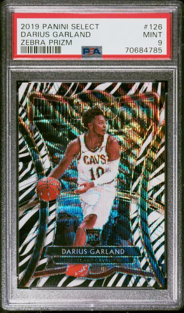 2019-20 Panini Select Zebra Prizm #126 Darius Garland Rookie Card