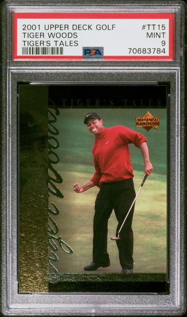 2001 Upper Deck Upper Deck Golf #TT15 Tiger Woods front
