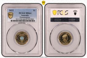 2022 $2 Peacekeeping - Colorized MS64