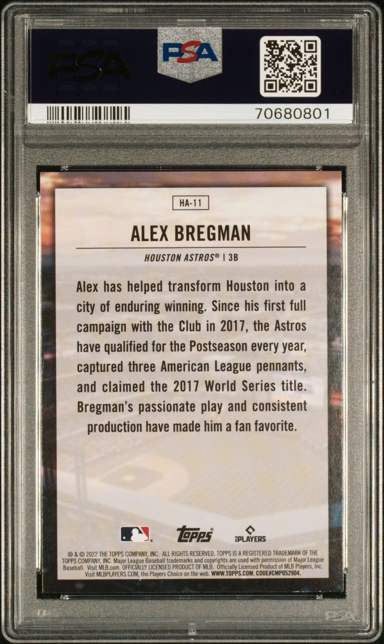 Alex Bregman Signed Houston Astros Jersey with 2017 World Series Champions  Patch (PSA COA)