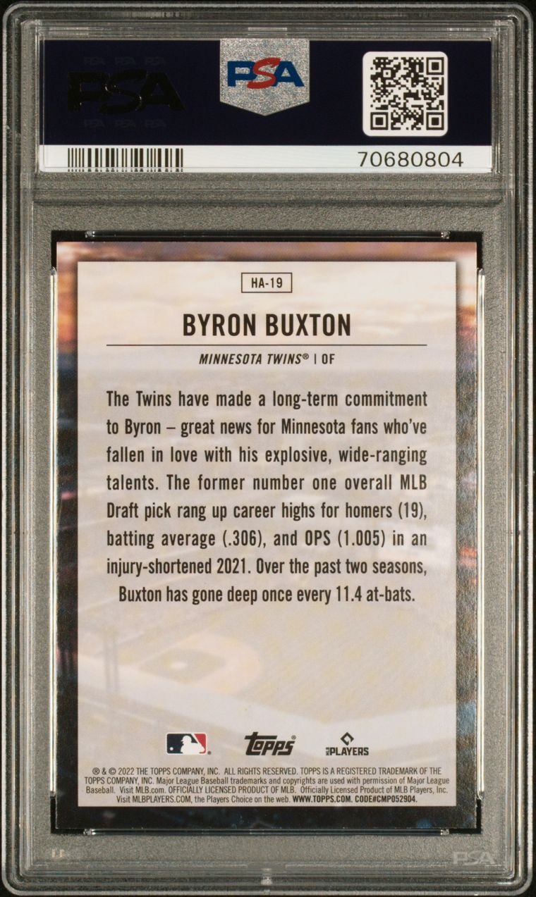 Byron Buxton Jersey Medallion 2022 Topps Series One Minnesota Twins