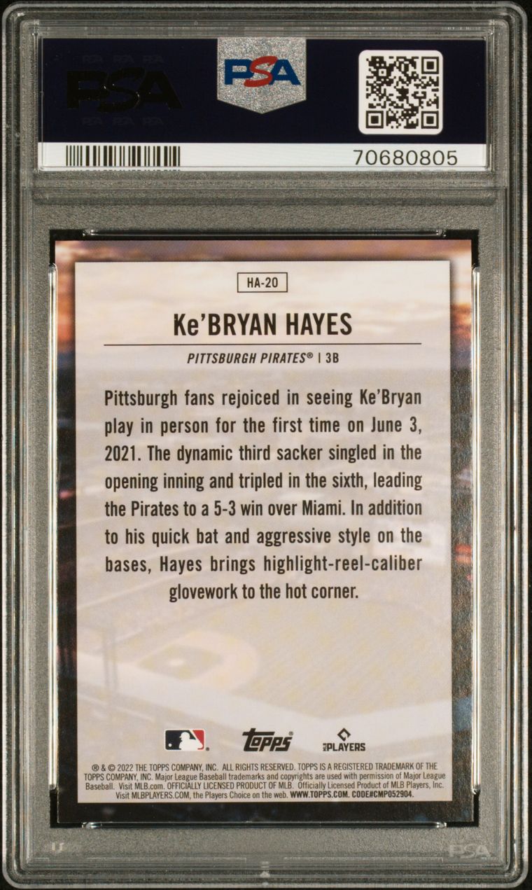 Ke'Bryan Hayes Signed Pittsburgh Pirates Jersey (PSA COA) 3rd Year