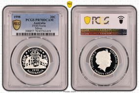 1998 20C 1938 Florin Silver PR70DCAM