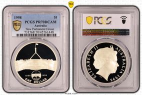 1998 $1 New Parliament House PR70DCAM